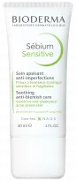 BIODERMA product photo, Sebium Sensitive 30ml, treatment for acne prone skin